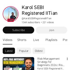 Advance Future & Option Trading Strategy Trade with karol Sebi Registered