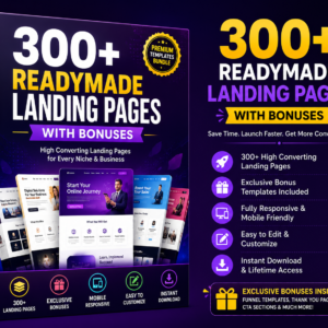 300+ Readymade Landing Pages With Bonuses