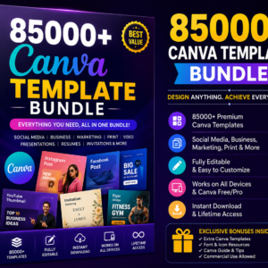 85000+ canva template bundle